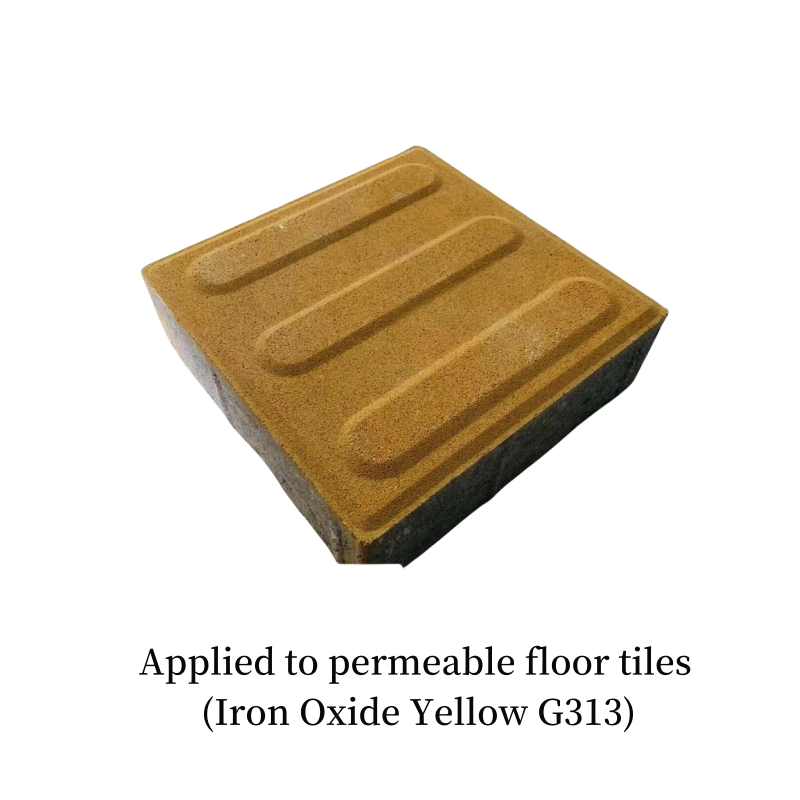 Iron oxide yellow G313 is used in cement products