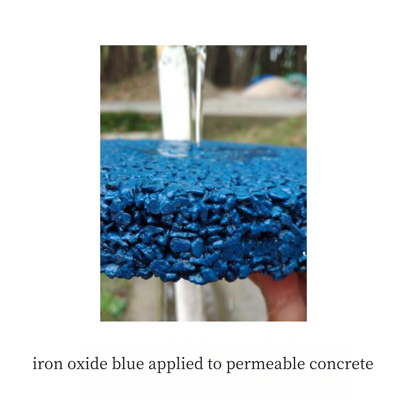 Iron oxide blue is used for waterproof coating concrete floor