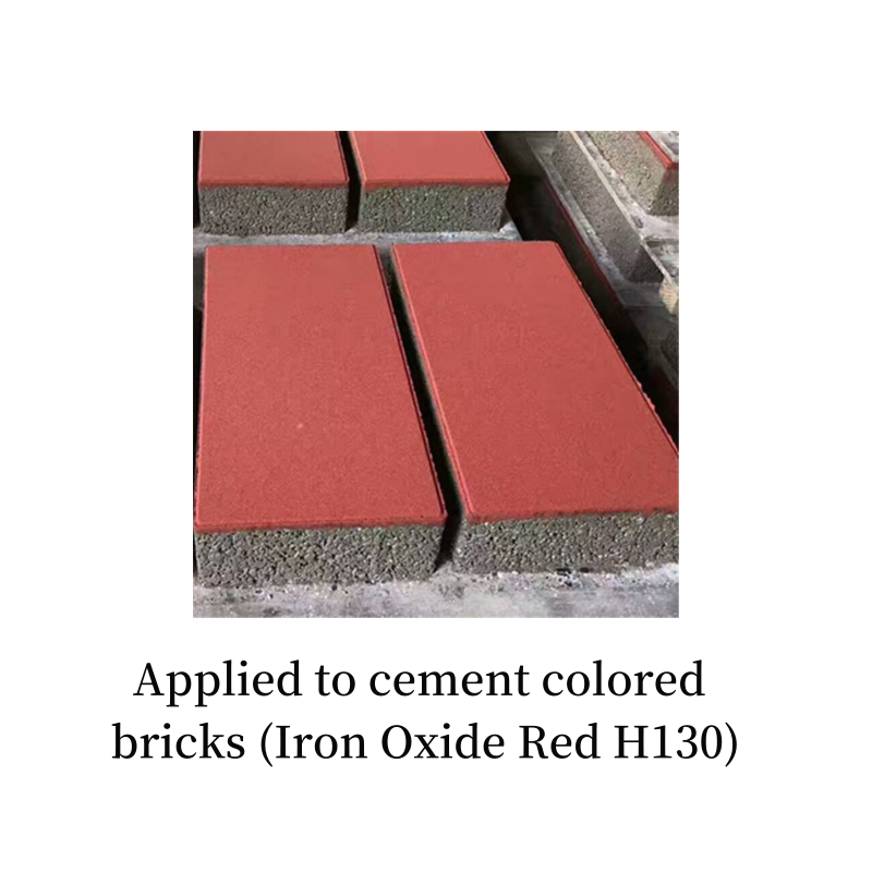 Iron oxide red H130 applied color brick cement products