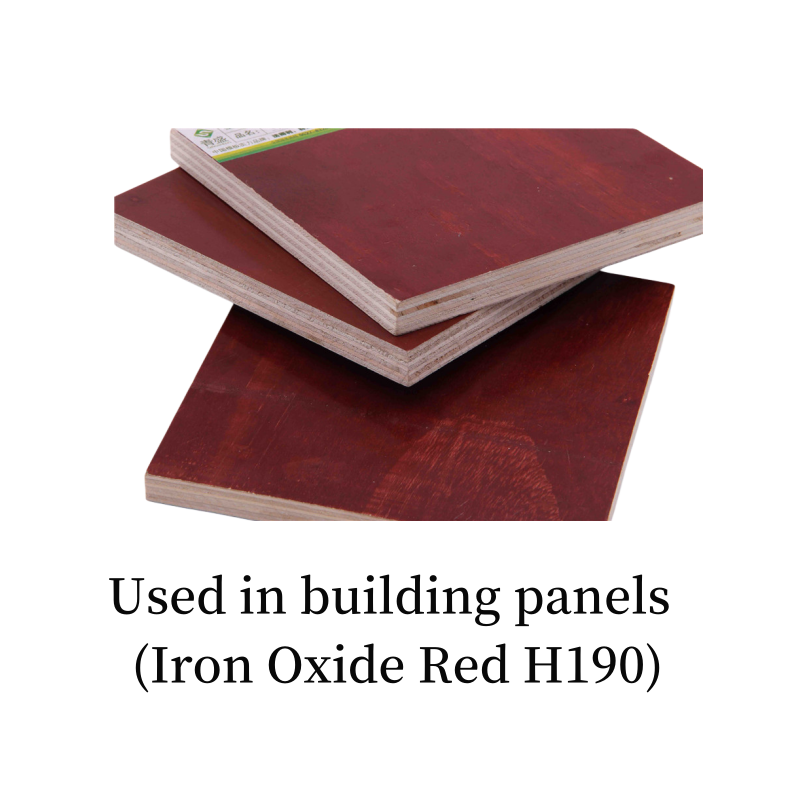 Iron oxide red H190 is used in building panels