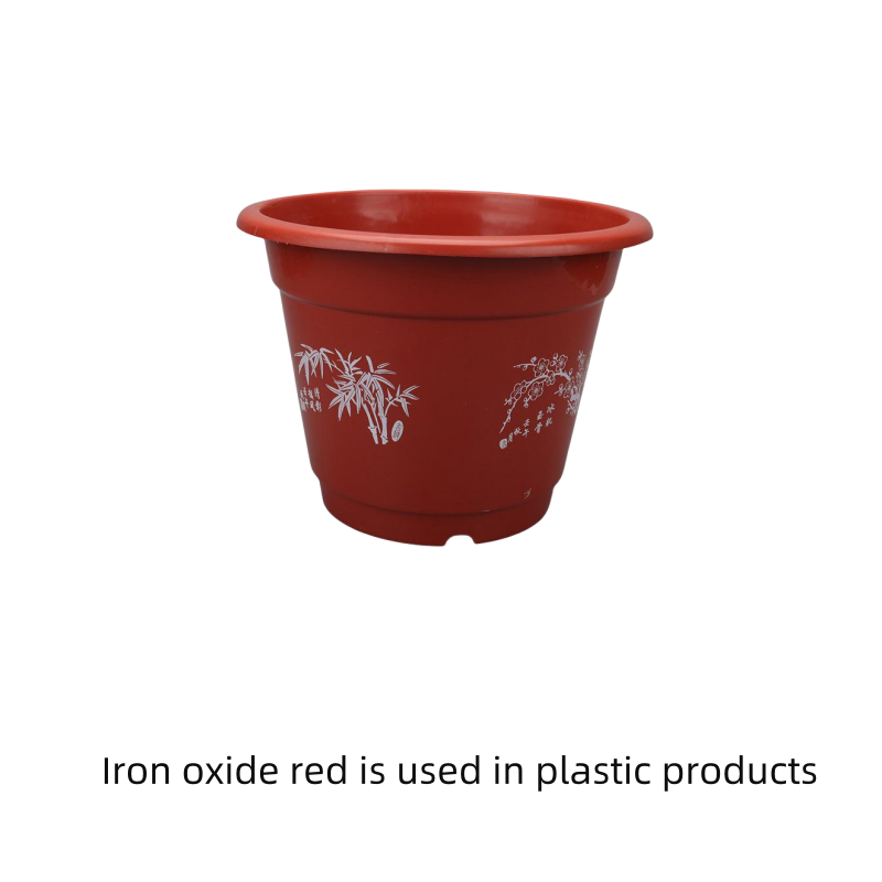 Red iron oxide is used in plastic products