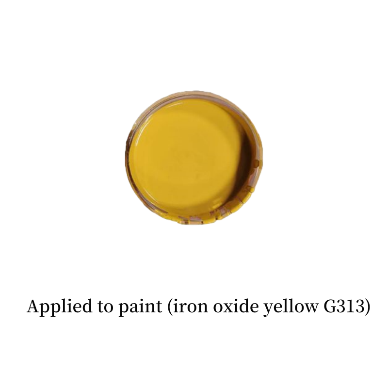 Iron oxide yellow exterior paint